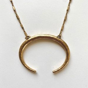 Luck Brand Long Gold Chain Pendant Necklace